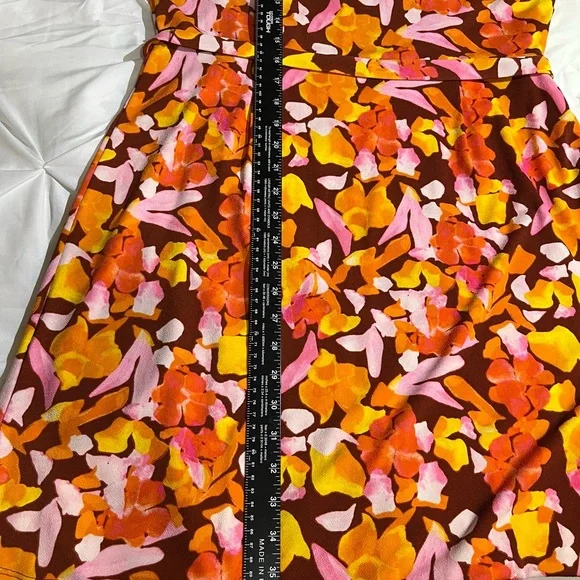 Nine West Floral Faux Wrap Dress in Vibrant Colors Size XL - Picture 5 of 6
